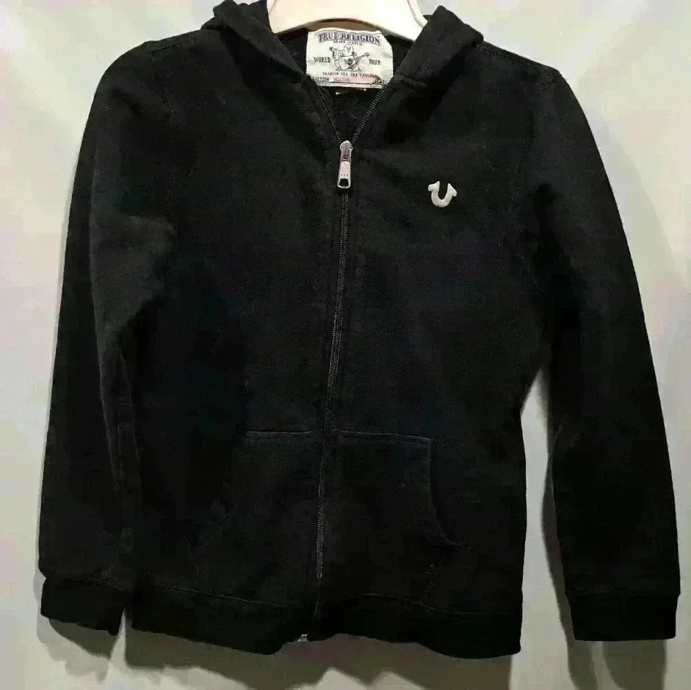 True Religion Vintage Hoodie Kids Small - Picture 2 of 4